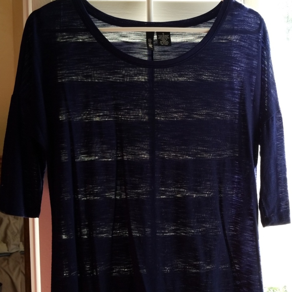 Navy blue top from Macy's.
